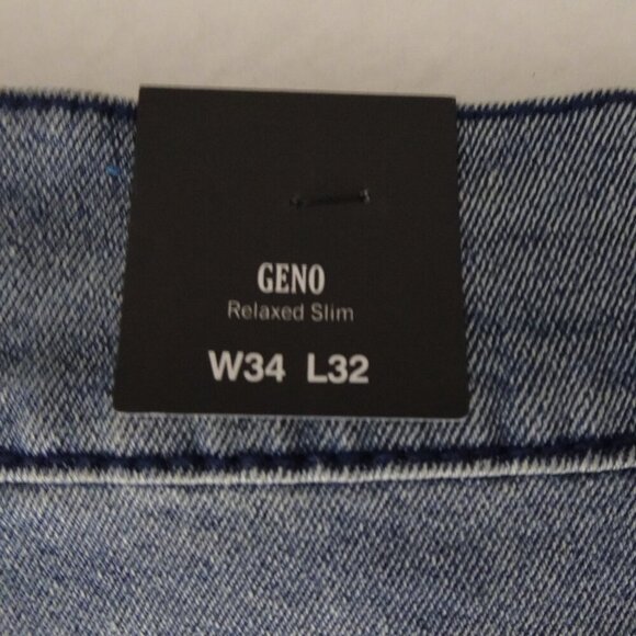 True Religion Geno Big T Flap Relaxed Slim Light Chilly Wash Jeans Men’s 34x32 - Picture 8 of 13